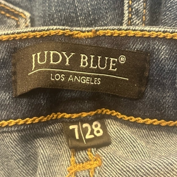 JUDY BLUE Dark Wash Non Distressed Boyfriend Jeans - Picture 3 of 6